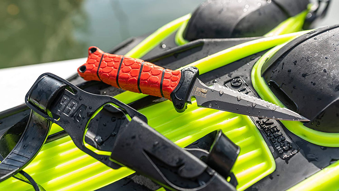 Ohio Knife and Tool BUBBA BLADE 3.5" Pointed Dive Knife with NonSlip