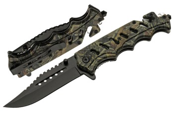4.75 CAMO TACTICAL FOLDER ASSISTED OPEN (SZ-SZ300553-CM)