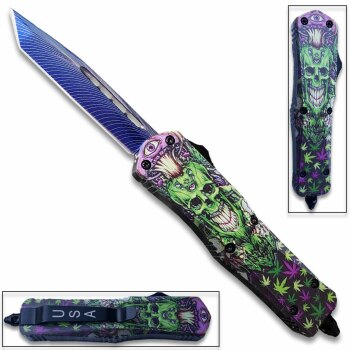 OTF Demon Green & Purple Blue Blade (OH-MOTF22TJBL)