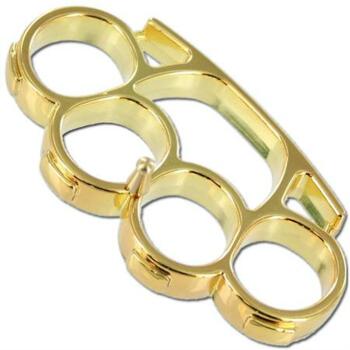 Iron Fist Knuckleduster Paperweight Buckle Gold (OH-PK490GD)