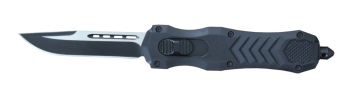 DELTA FORCE HD OTF AUTOMATIC KNIFE BLACK (3.75" TWO-TONE) (DE-DFHDBKDP)