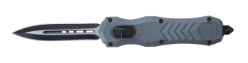 DELTA FORCE HD OTF AUTOMATIC DAGGER KNIFE GRAY (3.75" TWO-TONE) (DE-DFHDGYD)