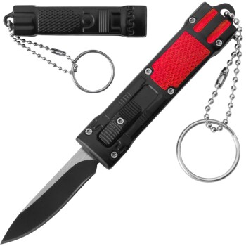 Mini Red Key Chain OTF Knife (OH-T10794-RD)