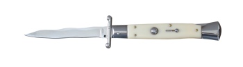 MILANO 10" SWINGUARD IVORY AUTOMATIC KNIFE (4.2" POLISH) KRIS (DE-DFSWG-IVYKR)