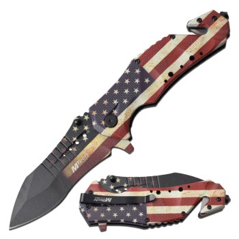MTECH USA - SPRING ASSISTED KNIFE Flag (MT-MT-A845F)