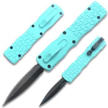 Teal Micro OTF Stiletto Style Black Blade (OH-T94-TEAL)