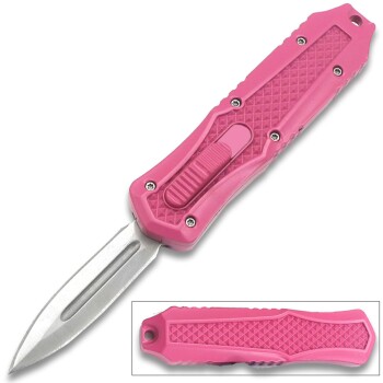 Legends Micro Pink OTF Double Edge Blade Knife (OH-T994PK)