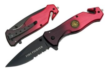 Rite Edge 300202-FF - 4.5" Firefighter Folding Knife W/Clip (SZ-SZ300202-FF)