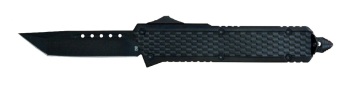 Delta Force Elite Model-B Automatic Knife Black l 3.2" Blade l For Sa (DE-B32BKTBK)