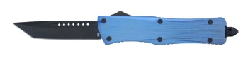 DELTA FORCE ELITE MODEL-A OTF AUTOMATIC KNIFE BLUE (3.75" BLACK) (DE-ABLTBK)