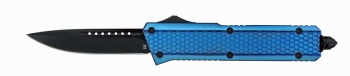DELTA FORCE ELITE MODEL-B OTF AUTOMATIC KNIFE BLUE (3.75" BLACK) (DE-BBLDBK)