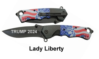 4.7 in. LADY LIBERTY FOLDER Assisted Open Trump 2024 (OH-300559-TRUMP24)