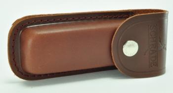 Schrade Old Timer LS2 - Large Brown Leather Belt Sheath (SC-SCLS2)
