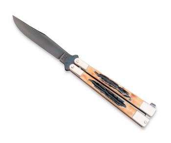 Bear & Son 517 - 5" Genuine India Stag Bone™ Butterfly (BS-BS517)