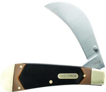 Schrade Old Timer Liner Lock Hawkbill Pruner Pocket Knife (SC-SC216OT)