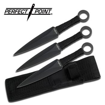 PERFECT POINT RC-086-3 THROWING KNIFE SET 6.5 inch OVERALL (MC-RC-086-3)