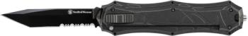 Smith & Wesson OTF Assist- Finger Actuator- Black 40% Serrated Tanto B (SW-SWOTF9TBS)