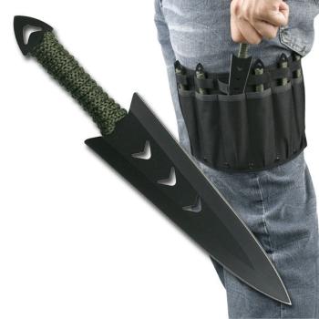 PERFECT POINT RC-040-6 THROWING KNIFE SET 6.5 inch OVERALL (MC-RC-040-6)