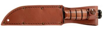 KA-BAR® Full-Size Plain Brown Leather Sheath (KB-KB1217I)