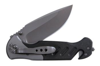 KA-BAR 3085 Coypu Folding Knife 3.75 inch Plain Drop Point Blade- Blac (KB-KB3085)