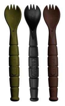 Kabar - FIELD KIT SPORK/KNIFE - 3 Pac with 1 OD Green - 1 Black - and  (KB-KB9909MIL)