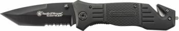 Smith & Wesson - Black Coated Blade Rubber Coated Aluminum Handle (SW-SWFR2S)