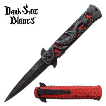 DARK SIDE BLADES DS-A081RD SPRING ASSISTED KNIFE (MC-DS-A081RD)