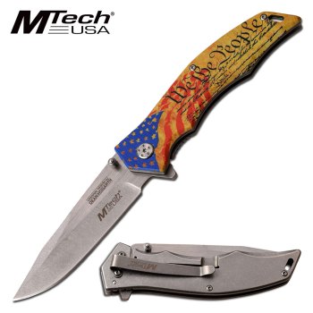 Master Cutlery - MTECH USA MX-A849FC SPRING ASSISTED KNIFE 5 in CLOSED (MC-MX-A849FC)