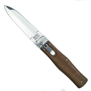 Mikov Predator Wood Handle with Stainless Blade & Clip (MI-MV241-ND-1/N CLIP)