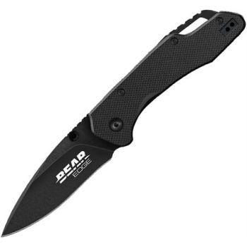 4 1/2 in. BLACK G10 ASSISTED DROP POINT SIDELINER (BS-BS61502)