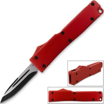 Dual Action Mini OTF Knife Red (OH-T979-RD)