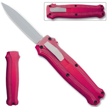 OTF Stiletto Blade Knife Pink (OH-T3104-PK)