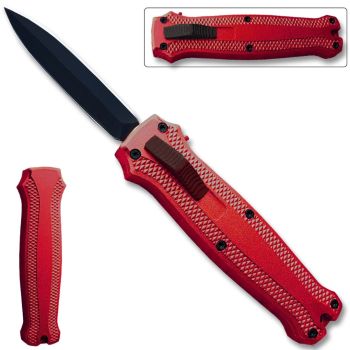 OTF Stiletto Blade Knife Red (OH-T3104-RD)
