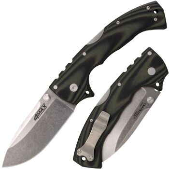 Cold Steel 62RMA 4-Max Elite Folding Knife 4" S35VN Stonewashed Blade (CS-CS62RMA)