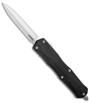 No Limit Knives Manis Black OTF Automatic Knife - Dagger Satin Plain (NO-NL-MANIS-SP)