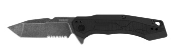 Kershaw 2062ST Analyst Assisted Flipper Knife 3.25" BlackWashed Tanto  (KW-KW2062ST)