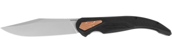 Kershaw 2077 Strata XL KVT Flipper Knife 5.4 " D2 Bead Blasted Clip Pt (KW-KW2077)