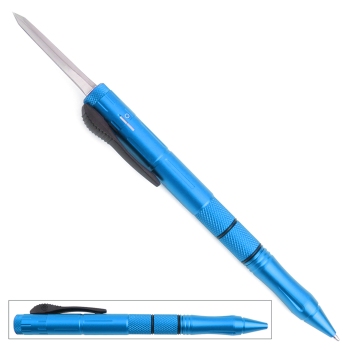 Tactical Executive Auto Pen Knife Blue OTF (OH-OTFPENBL)